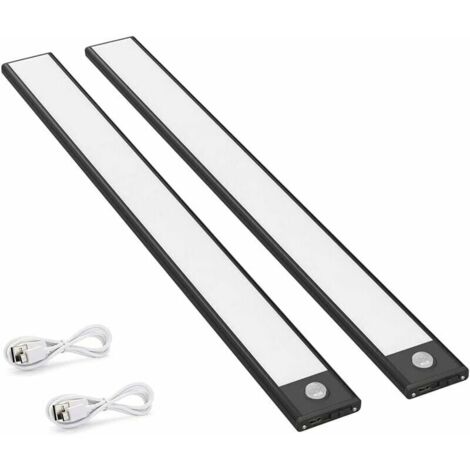 2er-Pack LED-Schrankleuchten mit Bewegungssensor, 150 lm, Küchenleuchten mit wiederaufladbarem Akku, USB-Beleuchtung, Auto/Ein/Aus, Sonnenblume