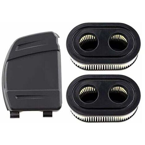 2er-Pack Luftfilter mit Luftfilterabdeckung für Briggs & Stratton 550E, 575EX, 575IS, 625EXI, 650EXI, 675EXI, 675IS Motoren, ersetzt Teile 594106, 798339, 798452, 593260.