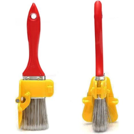 2er-Pack Multifunktions-Pinsel mit Holzgriff für Zuhause, Büro, Zimmer, Wände, Decken, Bordüren