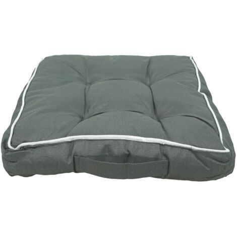 2er Pack Outdoor Sitzkissen Kissen 39 x 39 wasserabweisend Stuhlkissen mit Griff Grün
