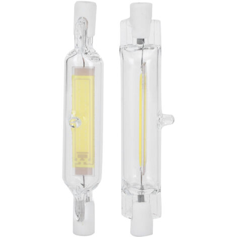2er-Pack R7S COB 5W 78mm Kaltweiß 6000K Flutlichtlampen, Doppelsockel, 230V