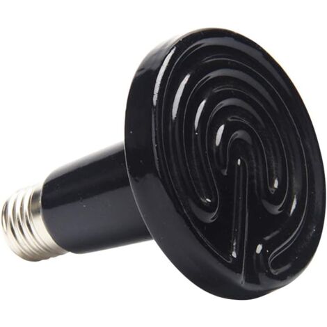 2er-Pack Reptilien-Amphibien-Heizlampe mit Farbbox, gewöhnliche Keramiklampe, Schildkröte, Eidechse, Spinne, Reptilien-Heizbox, 220 V (25 W)