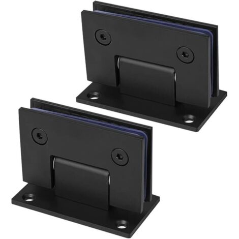2er-Pack robuste Badezimmerclips, beidseitig verwendbare Glastürscharniere, Edelstahl-Glastürscharniere, Aufbewahrungsclip für Vitrinen und Schränke