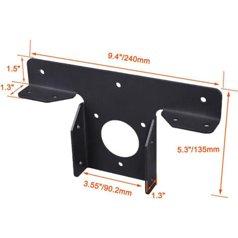 2er-Pack robuste Eckverlängerungshalterungen aus Metall für Pergola, 3-Wege-T-Klammern für 4x4-Pfosten, Gartenpavillon, Pavillonbau, schwarze Befestigungsteile