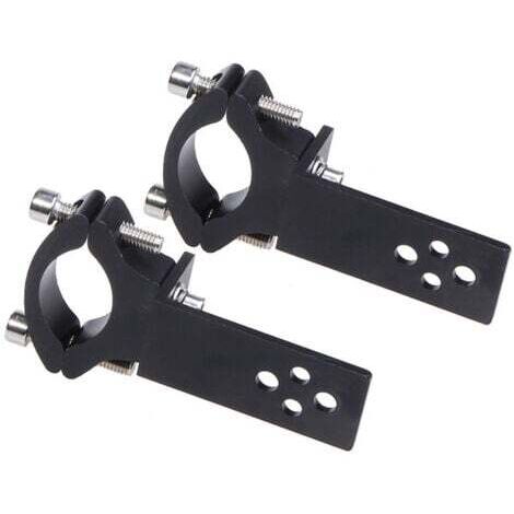 2er-Pack Rohrschellen für Motorradgabelrohre – Horizontale/vertikale Installation – LED-Lichtleistenhalterung – 22 mm–36 mm