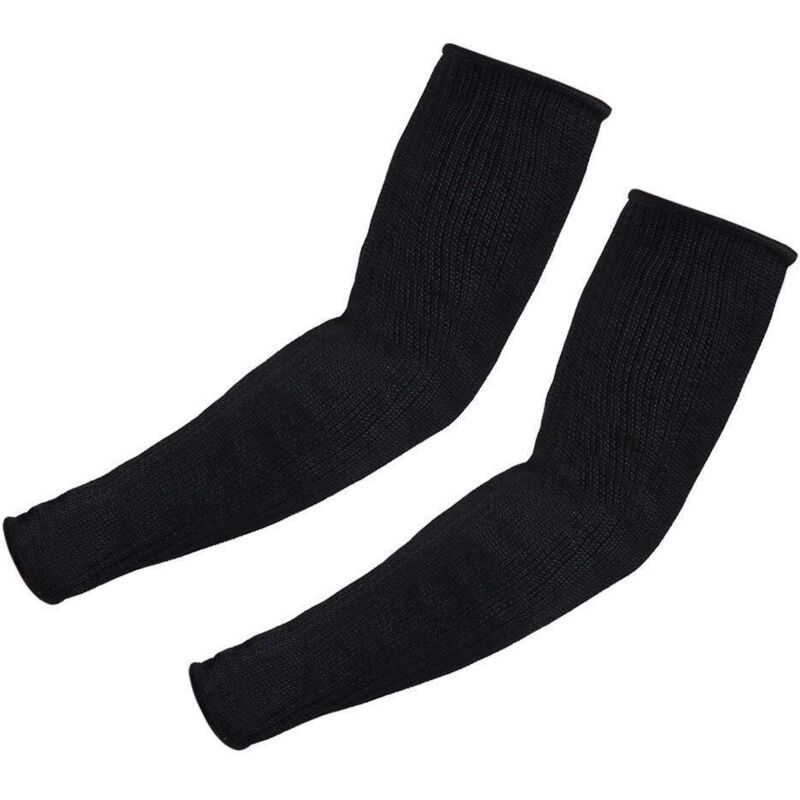 Image of 2er-Pack schnitt- und hitzebeständige Kevlar-Armstulpen, Schwarz