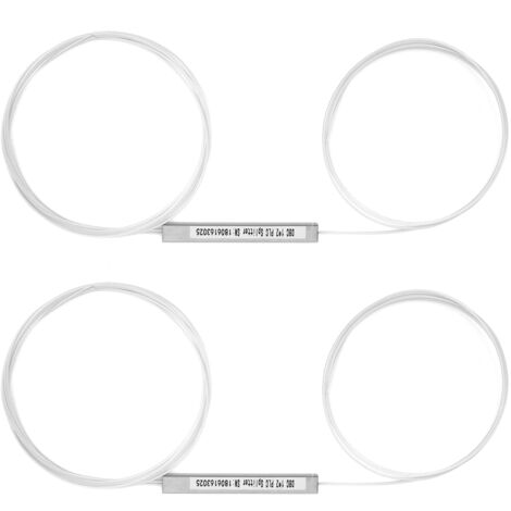 2er-Pack Singlemode 1x2 Glasfaser-PLC-Splitter für Computer-Energiemanagement