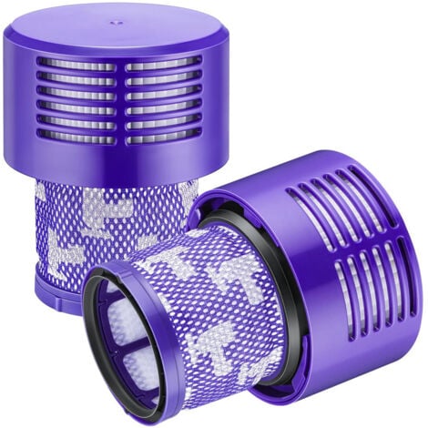 2er-Pack V10-Filter für Dyson-Staubsauger, 2er-Pack Ersatzfilter für Dyson V10, V10 Absolute, V10 Animal, V10 Motorhead, SV12 Staubsauger-Ersatzteil P/N 969082-01