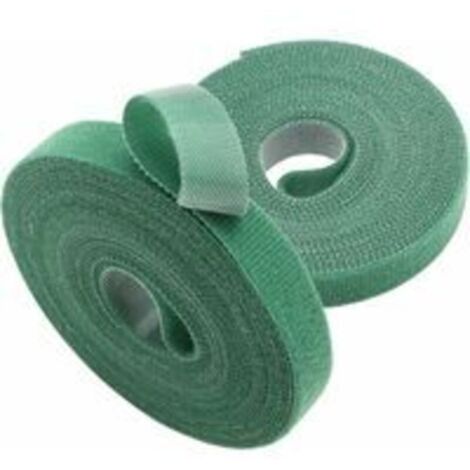 2er-Pack wiederverwendbare Nylonbänder für Kletterpflanzen – 10 mm x 5 m – grün