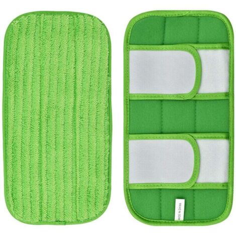 2er-Pack wiederverwendbare Reinigungspads, waschbare Mikrofaser-Nachfüllpackungen, kompatibel mit Swiffer Sweeper Mops, zum Reinigen von Hartholzoberflächen und -böden (Mopp nicht im Lieferumfang enth