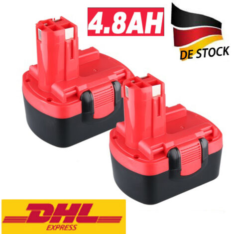2er-Packung 14,4V 4800mAh Ni-MH Ersatzbatterie für Bosch 14,4V Batterie 2607335275 2607335276 2607335533 2607335534 2607335465 2607335678 2607335678 35685 2607335711 BAT038 BAT040 BAT041 BAT140 BAT159