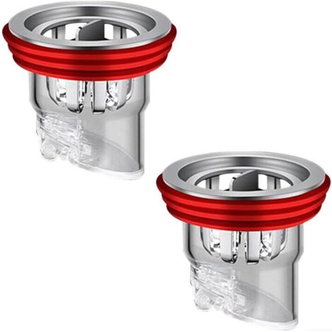 2er-Packung, passend für 40-50 mm Abflussrohre mit Abflussdichtung, ABS-Duschkopf