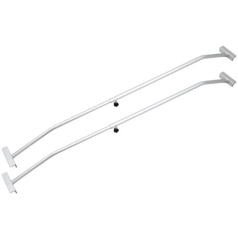 2er Set Anhänger Planenbügel Alu für Flachplanen PKW Anhänger Verstellbar 100 - 145 cm