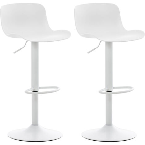 2er Set Barhocker Almada weiß