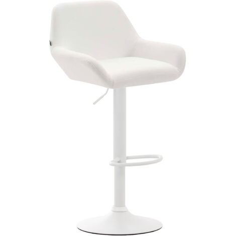 2er Set Barhocker Braga Kunstleder weiß