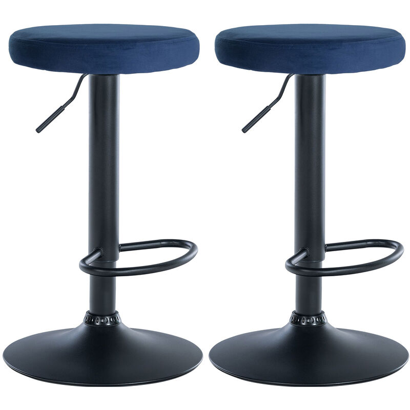 CLP - 2er Set Barhocker Bridge Samp Schwarz