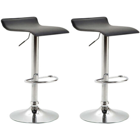 2er Set Barhocker Dyn V2 Kunstleder weiß weiß