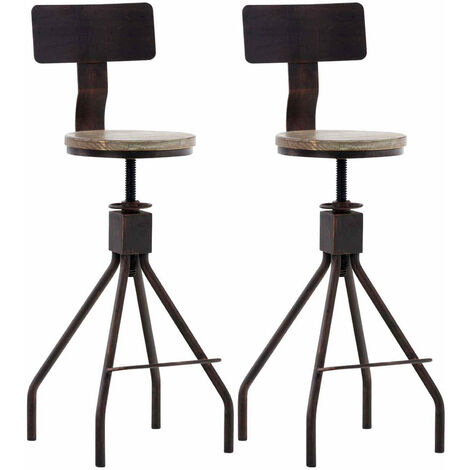2er Set Barhocker Elko bronze