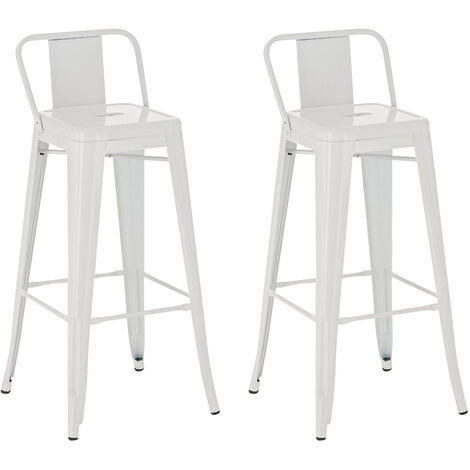 2er Set Barhocker Mason weiß