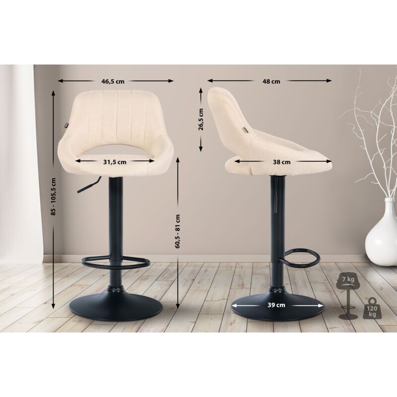 2er Set Barhocker Milet Stoff B 2er Set Barhocker Milet Stoff B