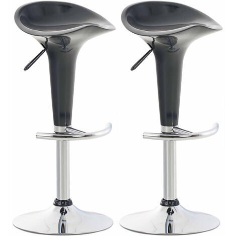 2er Set Barhocker Saddle grau