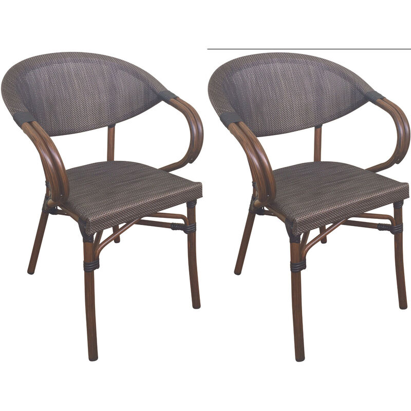 Clp 2er Set Bistrostühle Madetta Coffee