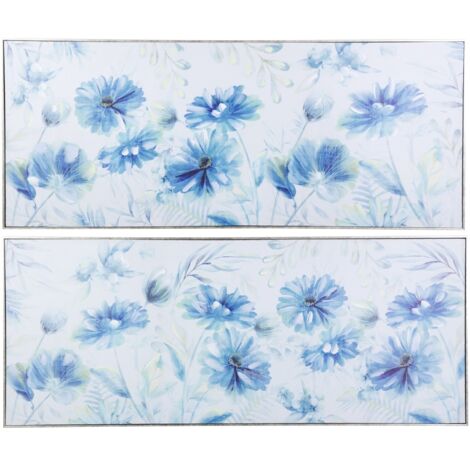 2er Set Blumenbilder mit Rahmen 40% PM 152X5X62 cm