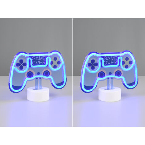 2er SET Deko LED Tischleuchten Batterie- oder USB betrieben, Höhe 18cm