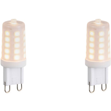 LUEDD 2er Set dimmbarer G9 LED-Lampen Opal 1,2W 100lm 2200K