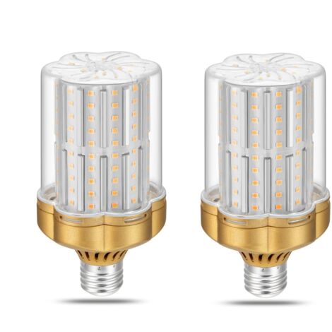 2er-Set E27-30-W-LED-Glühbirne, warmweiß 3000 K (entspricht 250 W Glühlampe), 3500 lm, nicht dimmbar, flimmerfrei