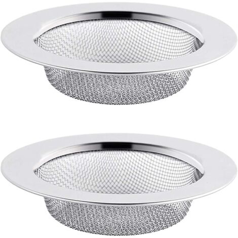 2er-Set Edelstahl-Spülbeckensiebe, 11,5 cm Abflusssieb, Spülbeckensieb, Küchenspülbeckensieb