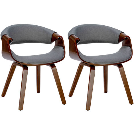 2er Set Esszimmerstuhl Foley Stoff