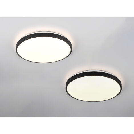 2er SET flache LED Innen Deckenlampen mit Bewegungsmelder Ø 38cm