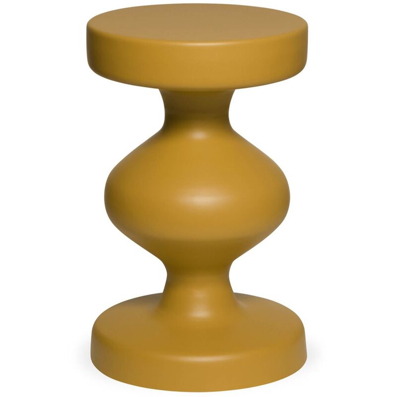 Sweeek - Beistelltisch, Sofaende, Nachttisch Aus Metall, Ø 29, 5 X H 48, 5 Cm