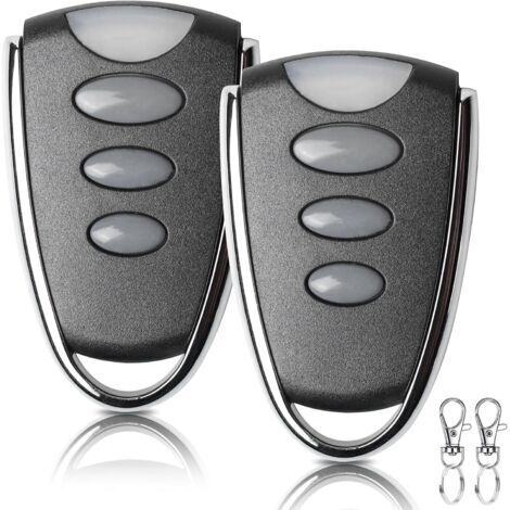 2er-Set Garagentor-Handsender 433 MHz, Ersatzfernbedienung für SC5262, HT6P20B, HT600, HT680, HT6207, HT6010, HT6012, HT6014, SMC918-Serie