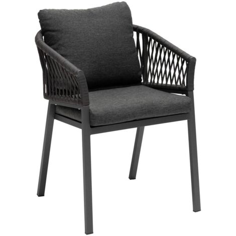 2er-Set Gartensessel Oriengo Anthrazit & Graphit