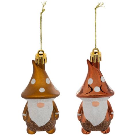 2er-Set Gnom H.8cm vergoldet - Feeric lights & christmas
