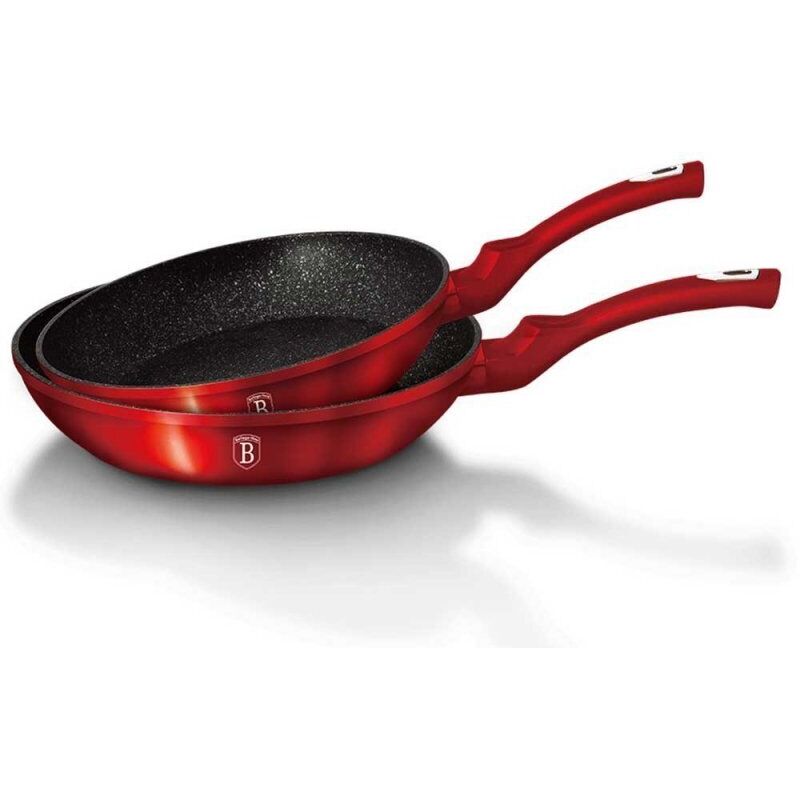 Yeppon 2er-set Granitpfannen Berlinger Haus Bh-1612 Burgund