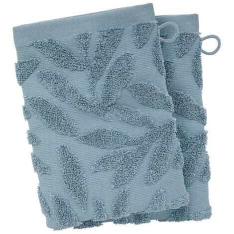 2er-Set Handschuhe - Baumwolle - blau - 15x21 cm