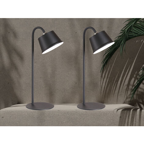 2er SET kabellose Outdoor Lampen - 3in1 Tischlampe / Wandlampe & Deckenleuchte