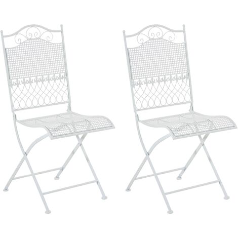 2er Set Klappstühle Kiran weiß