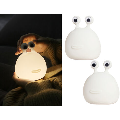 2er Set LED Nachtlichter, per USB aufladbar, dimmbar, mit Timer
