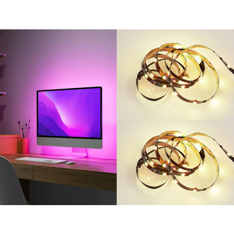 2er Set LED Streifen mit Fernbedienung, RGB & Sound Control - 120cm