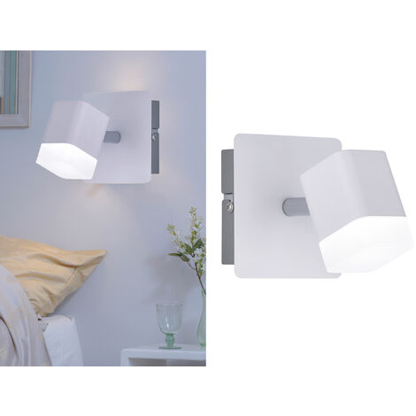 2er SET LED Wand- & Deckenstrahler Weiß matt, Breite 10cm