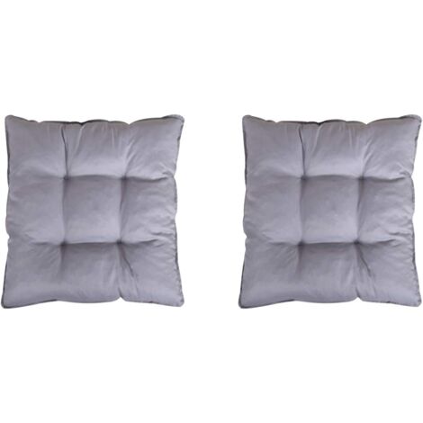 2er Set Loungekissen, grau, ca 60 x 60 x 10 cm, Polsterkissen