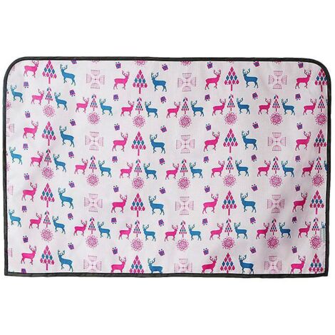 2er-Set magnetische Auto-Sonnenschutzblenden (rosa Weihnachtshirsch), Kinderwagen-Vorhänge, transparent, Einweg, kostenlose Montage, Vorhang