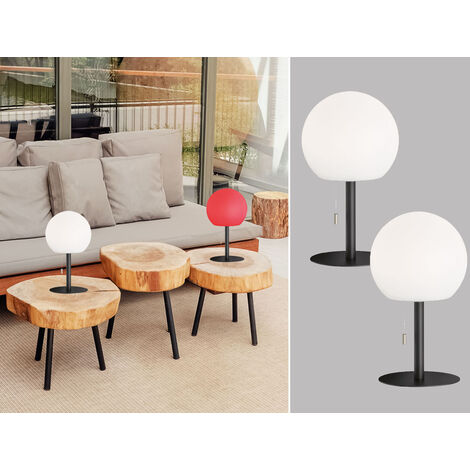 2er SET Outdoor Akku Tischlampen ohne Kabel - dimmbar & RGB Höhe 31cm