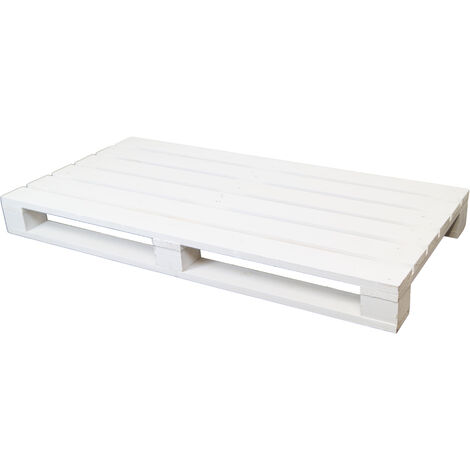 2er set Palette 120 x 60 x 13 cm - weiß