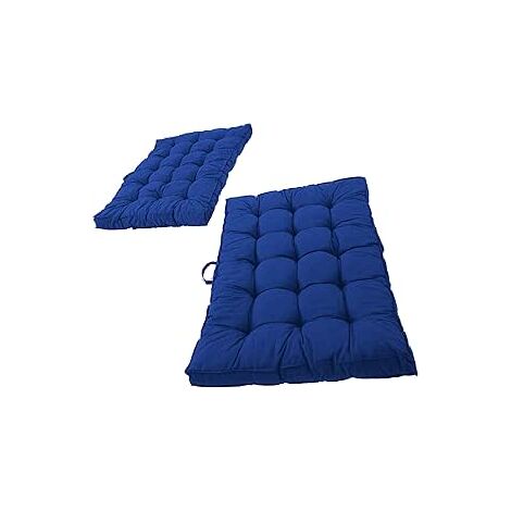 2er-Set Palettenkissen Loungekissen,120 x 80 cm, Blau