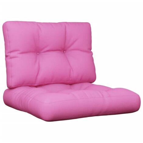 2er-Set Palettkissen rosa Stoff